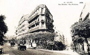 Alger - Rue Michelet et Rue Richelieu - 1935